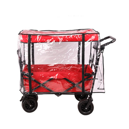 Waterproof PVC Rain Cover for Camping Trolley Folding Garden Picnic Wagon Stroller 91x51x74cm