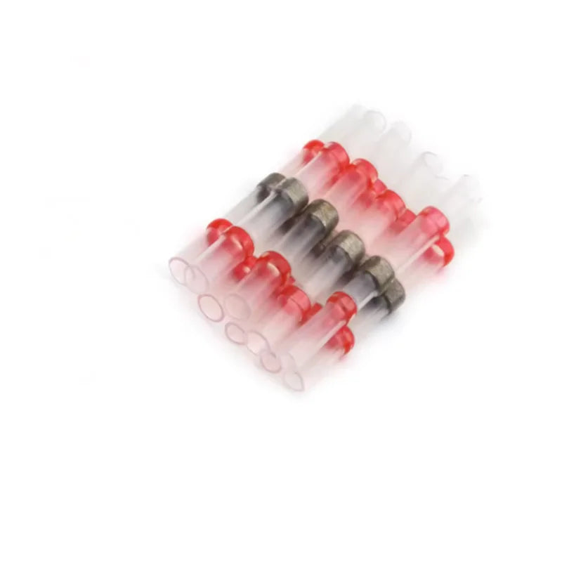 Waterproof Solder Seal Wire Connectors - 50/100/500/1000PCS Copper Heat Shrink Butt Splice Terminals for AWG 22-18 Electrical Cables