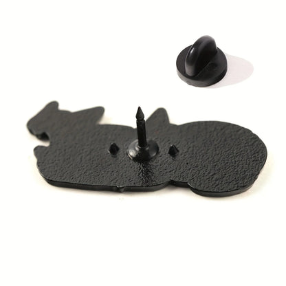 Cute Cat Enamel Brooch - Adorable Cat Lapel Pin for Bags, Clothing and Jewelry Accessories