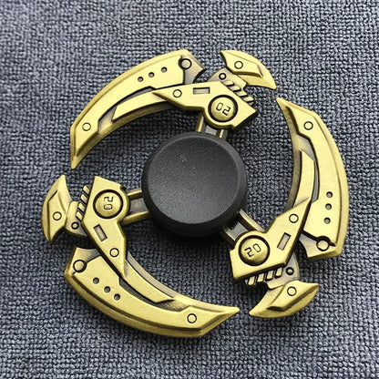 Bronze Metal Alloy Fidget Spinner R188 – Silent Hand Gyro Stress Relief Toy for Kids & Adults