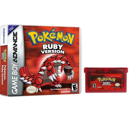 2024 Pokémon GBA Game Cartridge Set – Emerald, FireRed, LeafGreen, Ruby & Sapphire (Boxed, No Manual)