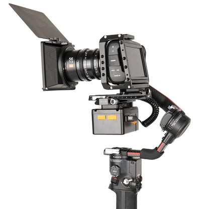 V-Mount Battery Holder Clamp - V-Lock Clip Adapter for DJI RS 3, RS 2 & RSC 2 Gimbals