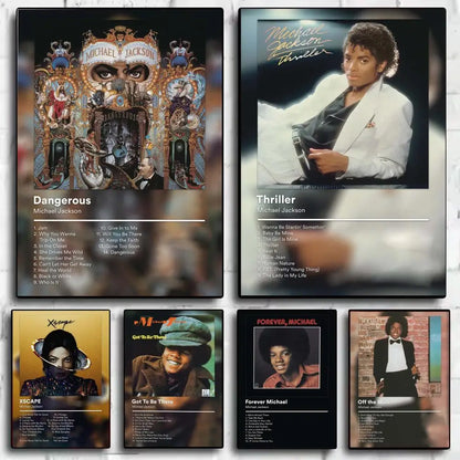 Michael Jackson Aesthetic Wall Art Poster - Modern Music Legend Print for Bedroom, Living Room & Office Decor