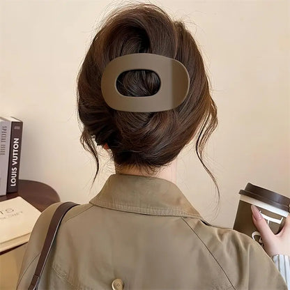 Elegant Matte Hair Claw Clip – Acetate Crab Hairgrip Spoon Barrette for Women Ponytail Styling Hair Accessories