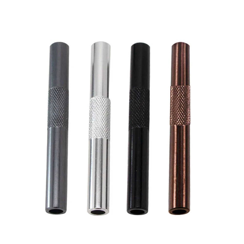 Metal Straw & Smoking Pipe — Portable Aluminium Alloy Tube Gadget for Men, Cigarette Accessory