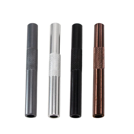 Metal Straw & Smoking Pipe — Portable Aluminium Alloy Tube Gadget for Men, Cigarette Accessory
