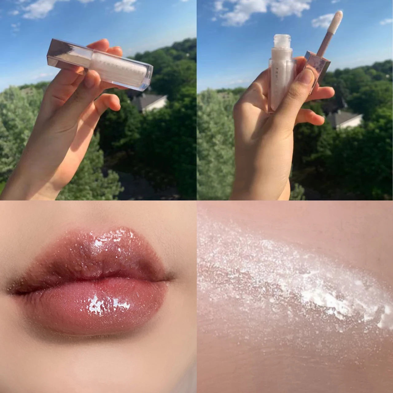FB Gloss Bomb Cream Lip Gloss | High Shine, Glitter, Moisturizing Plumper, Long-Lasting Liquid Lipstick 9ml