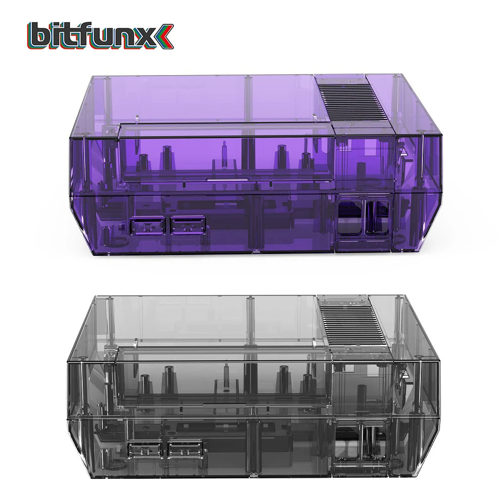 Bitfunx Transparent Replacement Housing Shell for NES - Protective Case for Nintendo Entertainment System Console