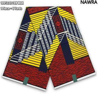 2026 African Real Wax Print Fabric - 100% Cotton Ghana Style Soft Ankara Pagne