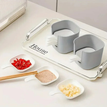 7-Piece Sauce Dish Set – Small Dipping & Seasoning Plates for Kitchen, Snacks, and Tomato Sauce