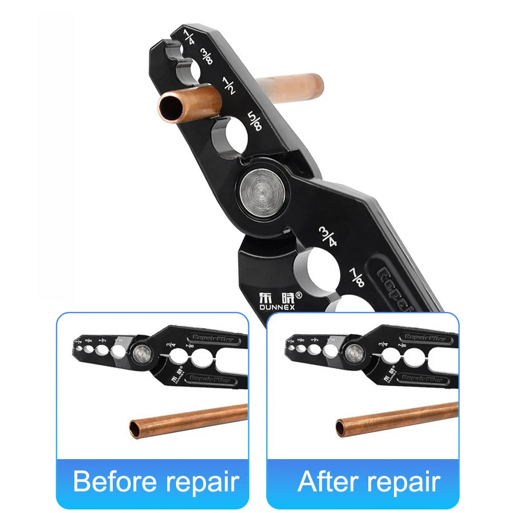 Copper Tube Rounder & Flat Tube Repair Tool – Versatile HVAC & Refrigeration Pipe Restorer