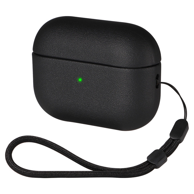 Leather Grain Case for AirPods Pro 2, AirPods 3 & 4 — Protective Cover for Apple Bluetooth Earphones