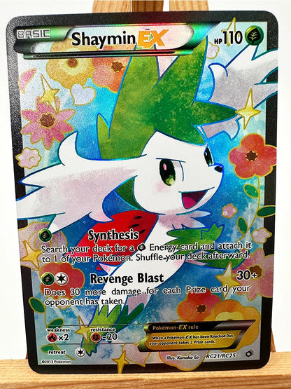 PTCG White & Black Victini Zekrom Reshiram Cards - English Anime Trading Card Collection