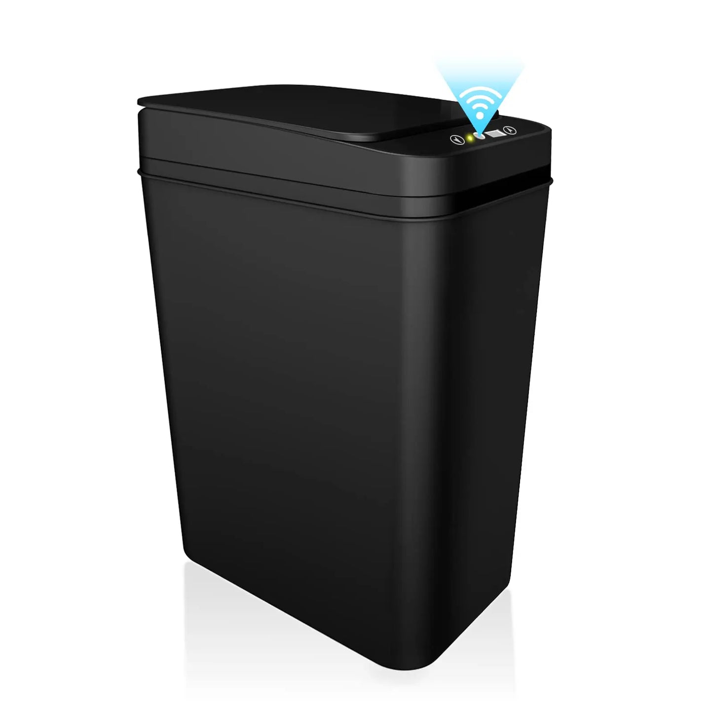 Touchless Automatic Bathroom Trash Can – Slim Motion Sensor Smart Garbage Bin with Lid for Bedroom, Office & Living Room