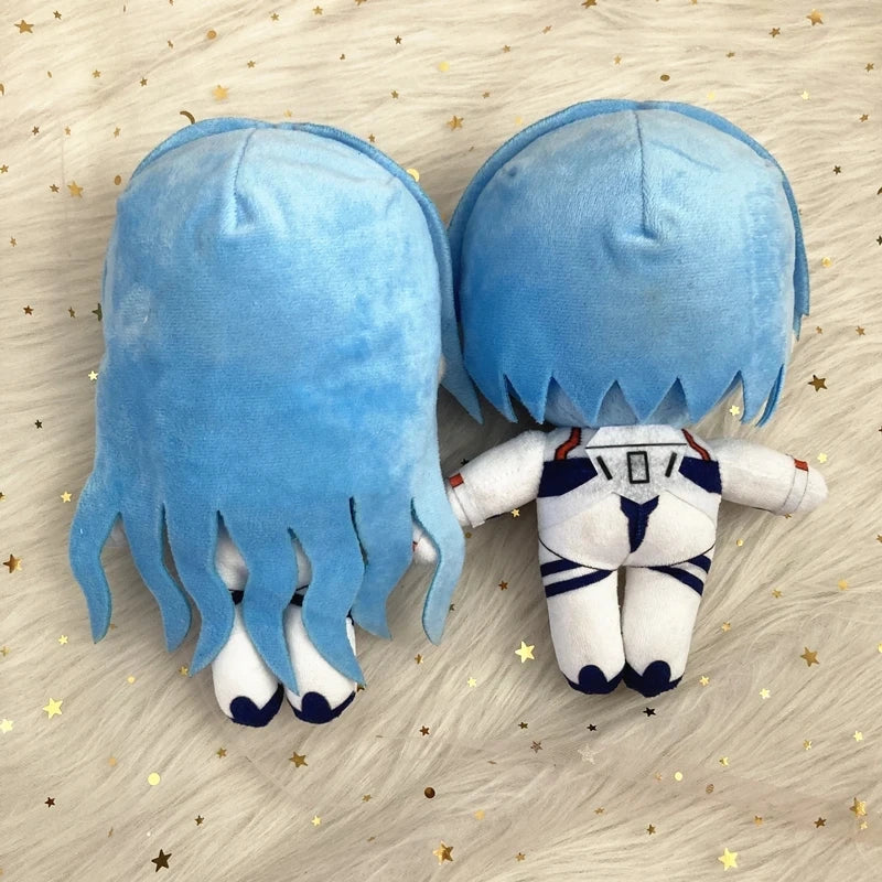 20cm Ayanami Rei Plush Toy – Kawaii Evangelion Anime Doll, Soft EVA Stuffed Plush for Room Decor & Gifts