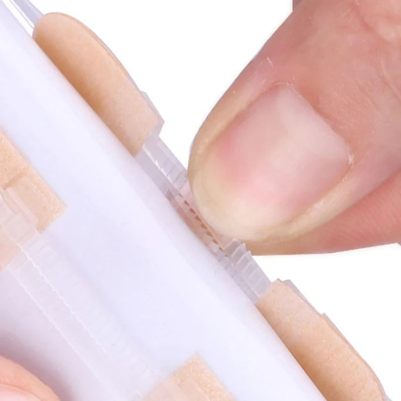 Zipper Wound Closure Patches - Breathable Elastic Wound Care Strips and Support Bandages for Secure Skin Closure