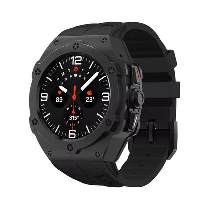 Luxury Carbon Case & Rubber Strap Kit – Samsung Galaxy Watch Ultra 47mm Accessories
