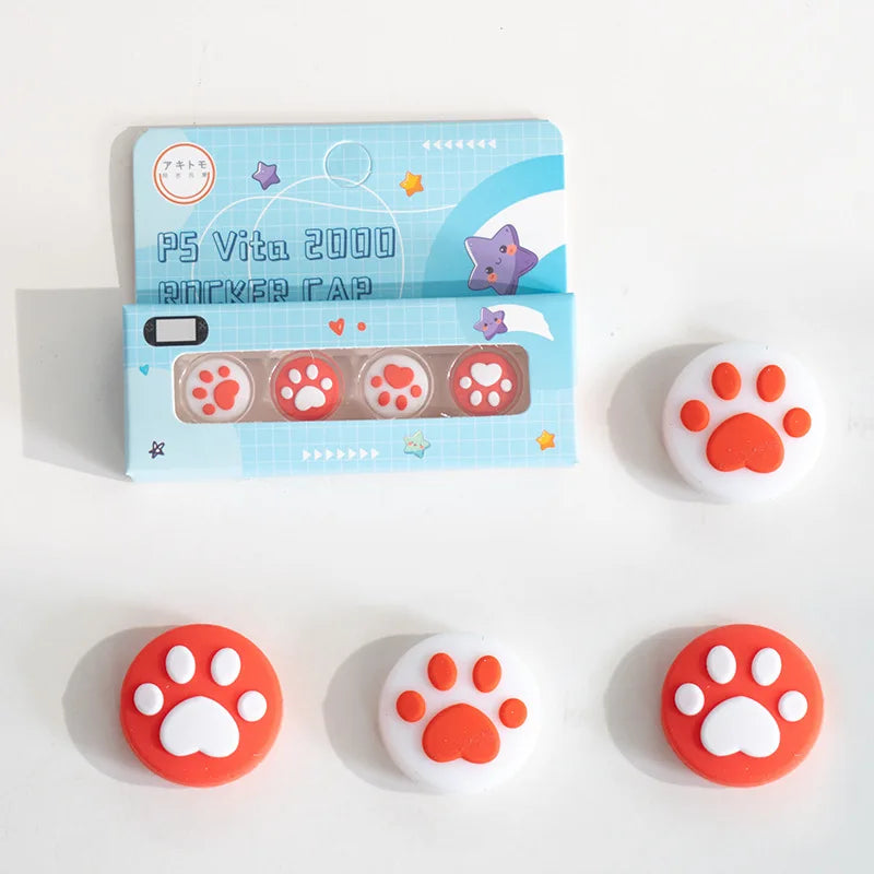 4pcs Silicone Thumb Stick Grip Caps for PS Vita | Joystick Protector for PSV 1000/2000