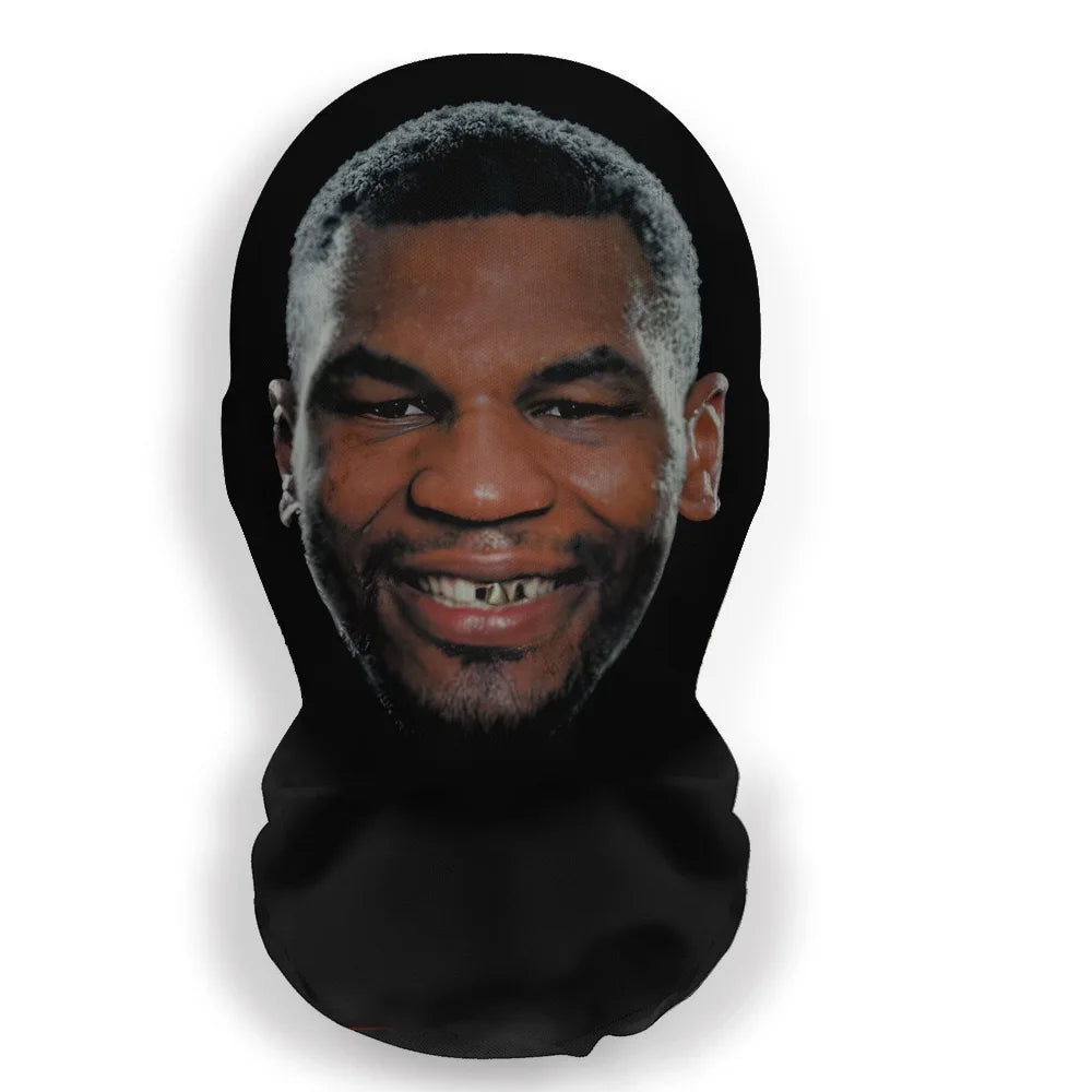 3D Printed Kanye Mask – Elastic Mesh Full Face Cosplay & Party Hood for Men & Women, Hip Hop Streetwear Balaclava