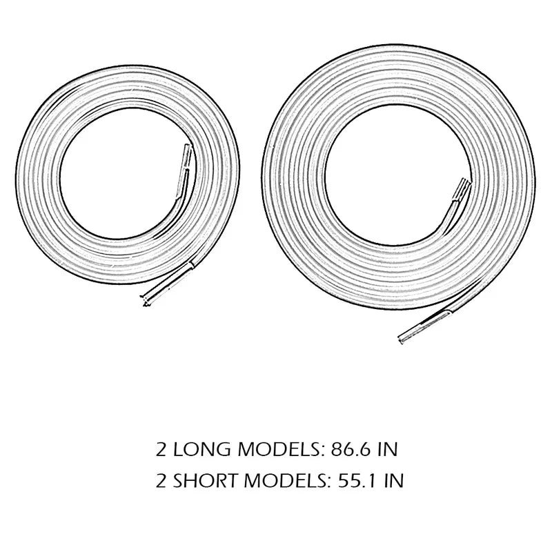 4Pcs Elastic Cord Replacement Set for Folding Chairs - Bungee Rope for Zero Gravity Recliners, Lounge Chair Reinforcement Parts