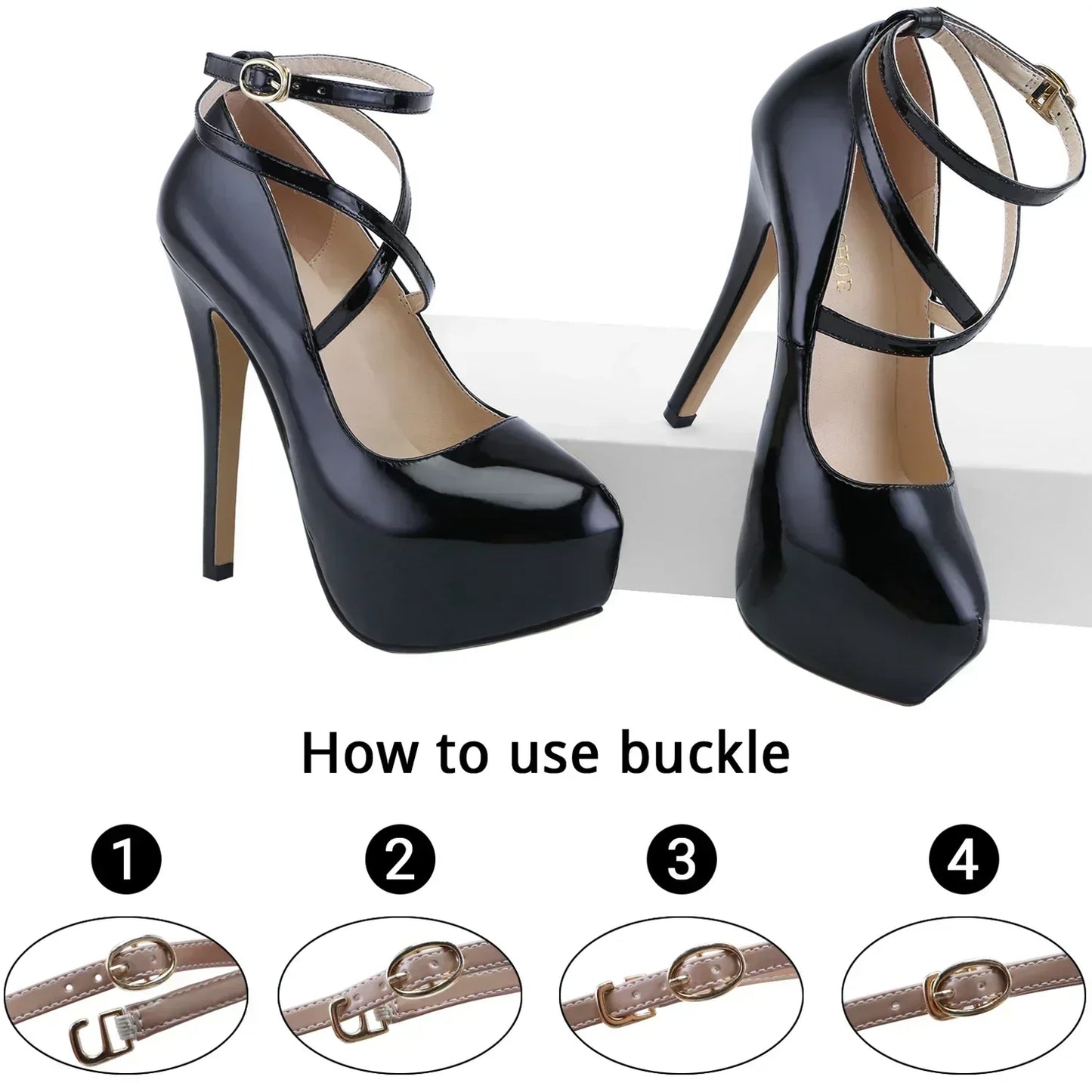 Women’s Platform Stiletto Pumps – Sexy Slingback High Heels for Party, Wedding & Banquet