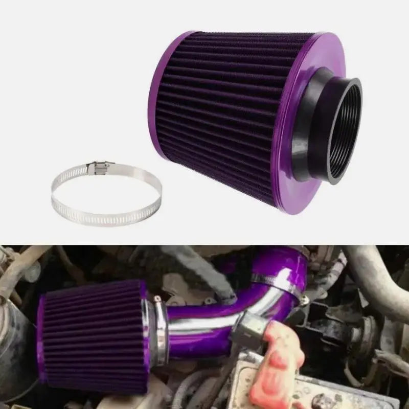 3 Inch 76mm Universal Car Air Filter - High Flow Intake Cone Filter Mesh Engine Protector Replacement Auto Accessory