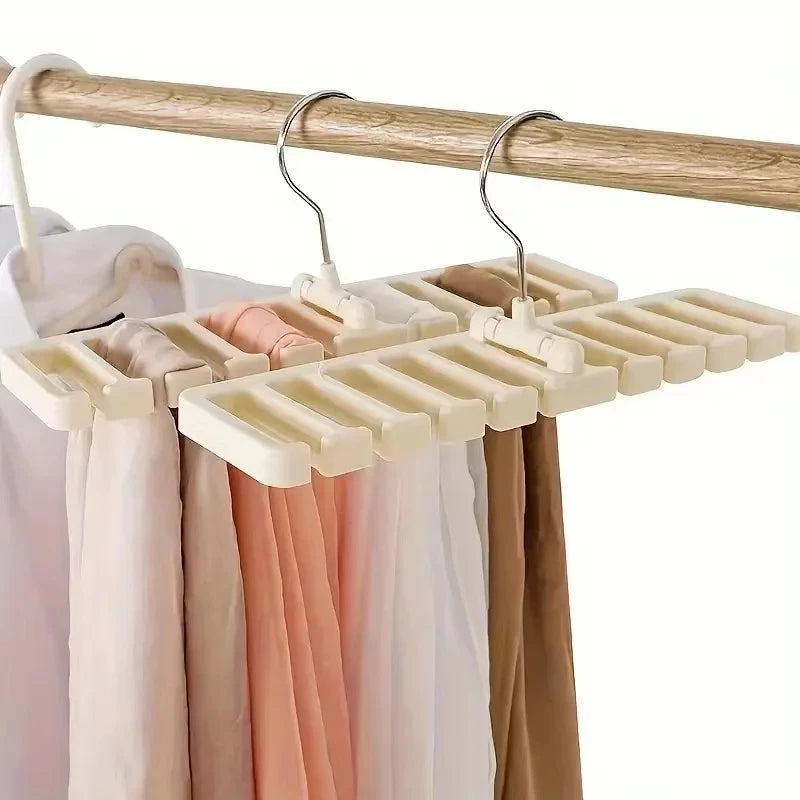 Rotating Tie & Belt Hanger — Multifunctional Scarf Organizer for Home Closet Storage