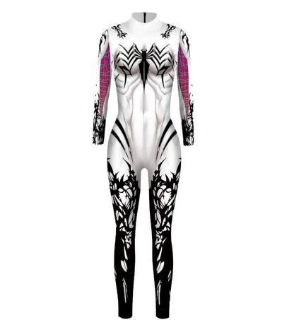 MINISO Women’s Cosplay Bodysuit – Sexy Spiderman, Iron Man & Gwen Stacy Jumpsuit for Halloween & Superhero Parties