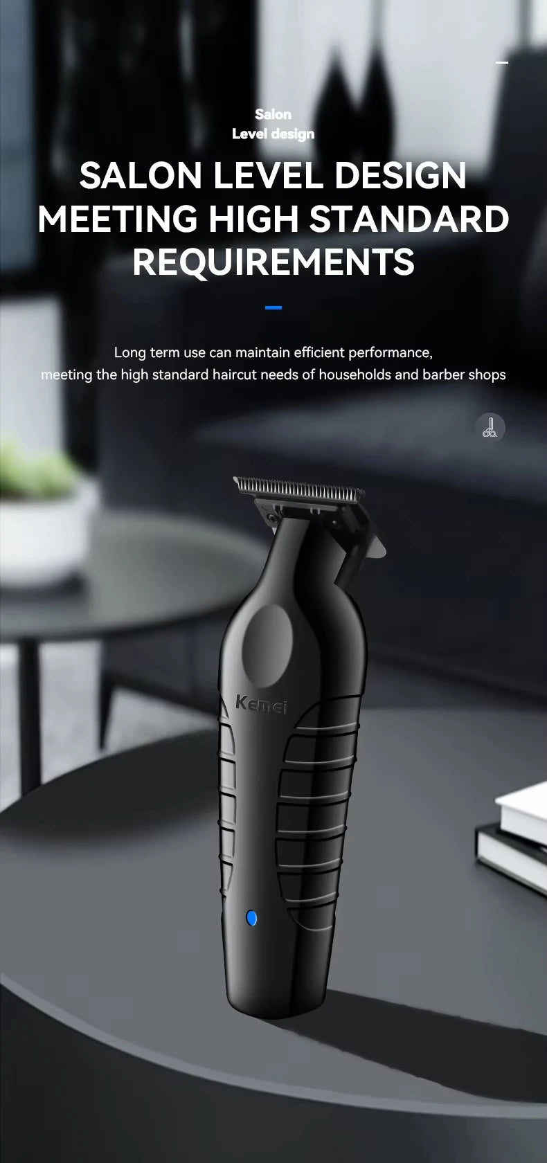 Kemei Professional Hair Clipper Kit – KM-2296, KM-2299, KM-1102 Electric Shaver & Cordless Trimmer for Men’s Hair Cutting