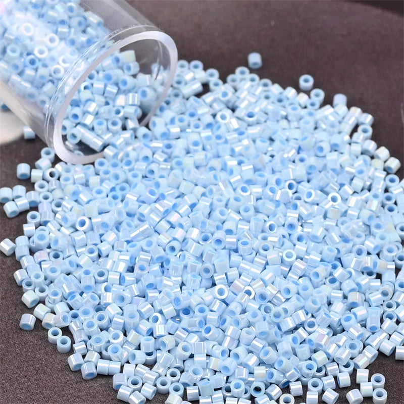11/0 Mini Glass Beads – 2000PCS Small Cylindrical Beads for DIY Jewelry Making, Necklaces & Bracelets, 10g/Pack