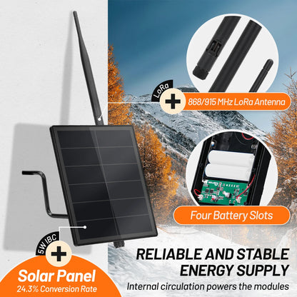 D5 5V Solar Panel Kit - Solar Power Module for Heltec LoRa32 V3, Meshtastic, MeshCore & ESP32 868/915MHz Boards