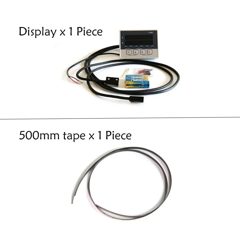 LP20E 2-Axis Digital DRO Magnetic Sensor — Displacement Readout Scale for Woodworking & Position Measurement