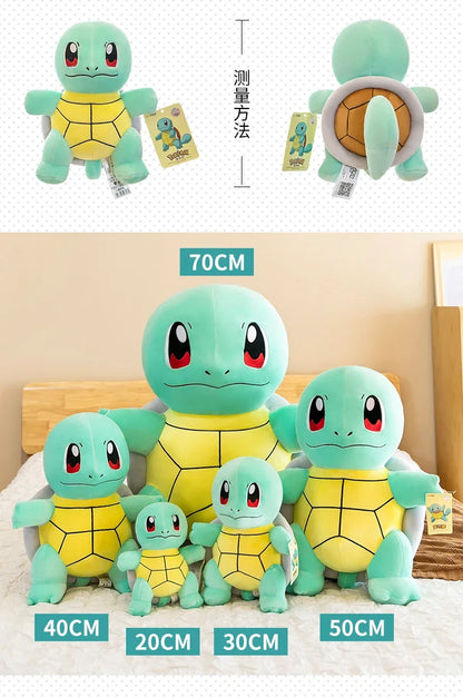 45cm Squirtle Plush Doll – Large Kawaii Pokémon Stuffed Turtle Pillow, Cute Christmas Gift Toy for Boys & Girls