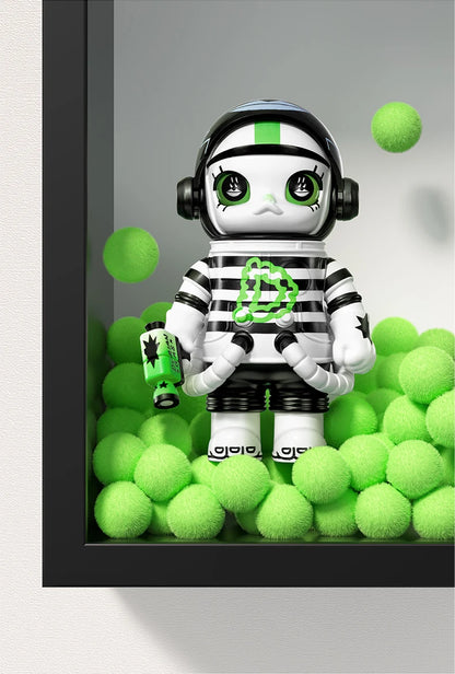 Popmart Mega Space Molly 100% Anniversary Series — 4th Gen Blind Box Collectible Action Figure Toy, Mystery Gift Model