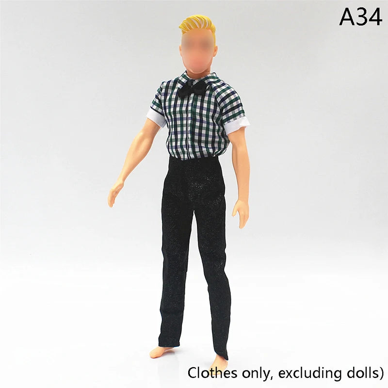 30cm Doll Clothing Set — Men’s Multi-Style Sports Outfit for Boyfriend Dolls