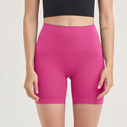 Women’s High Waisted Yoga Shorts with Pockets – 4-Point Fitness Running Cycling Breathable Sports Leggings