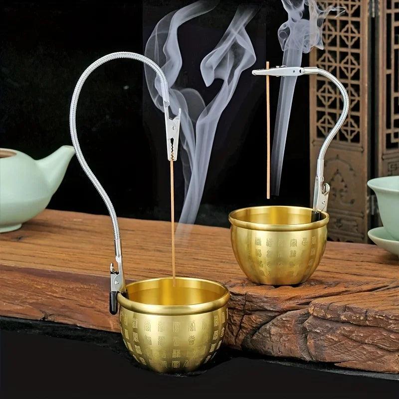 Double-Ended Mosquito Repellent Incense Clip — Universal Crocodile Bracket with Extended Hose, Multifunctional Holder
