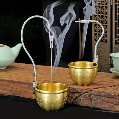 Double-Ended Mosquito Repellent Incense Clip — Universal Crocodile Bracket with Extended Hose, Multifunctional Holder