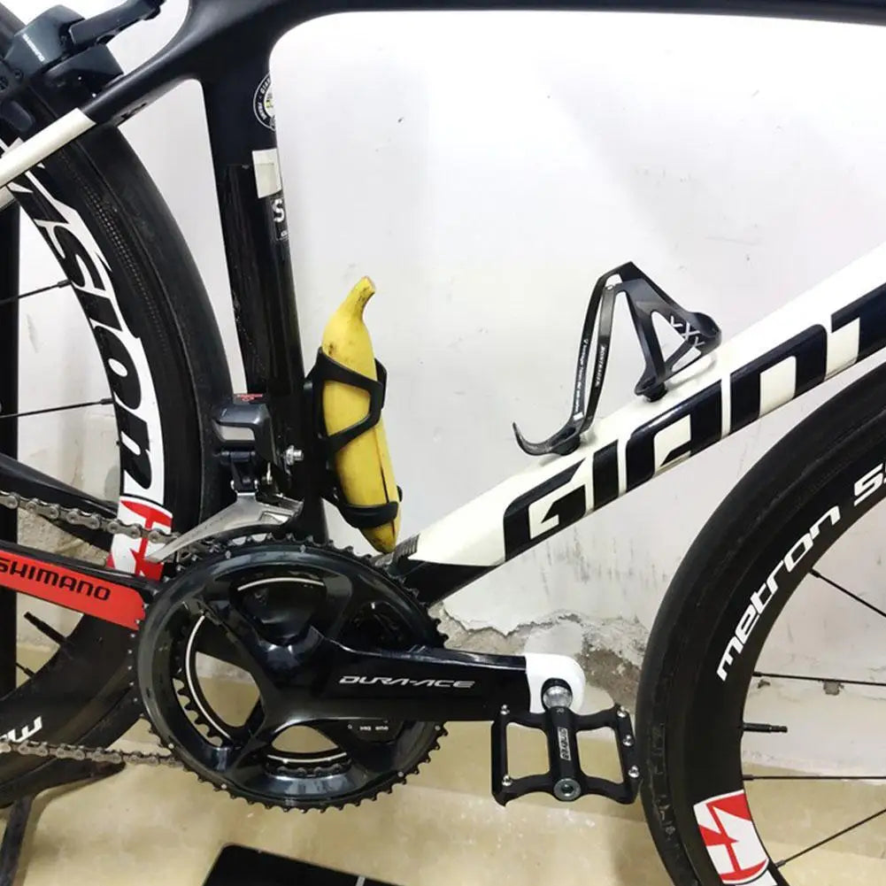 Bicycle Banana Cup Holder - MTB Road Bike Bottle Rack Cage Motorcycle Bottle Stand Black A5D3