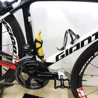 Bicycle Banana Cup Holder - MTB Road Bike Bottle Rack Cage Motorcycle Bottle Stand Black A5D3