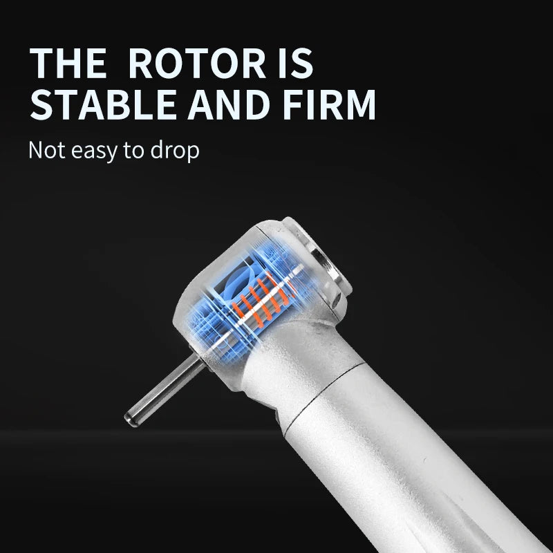 LED Dental Handpiece – High-Speed Push Button with 3 Water Spray, Ceramic Bearings & High Rotation Air Turbine Tip