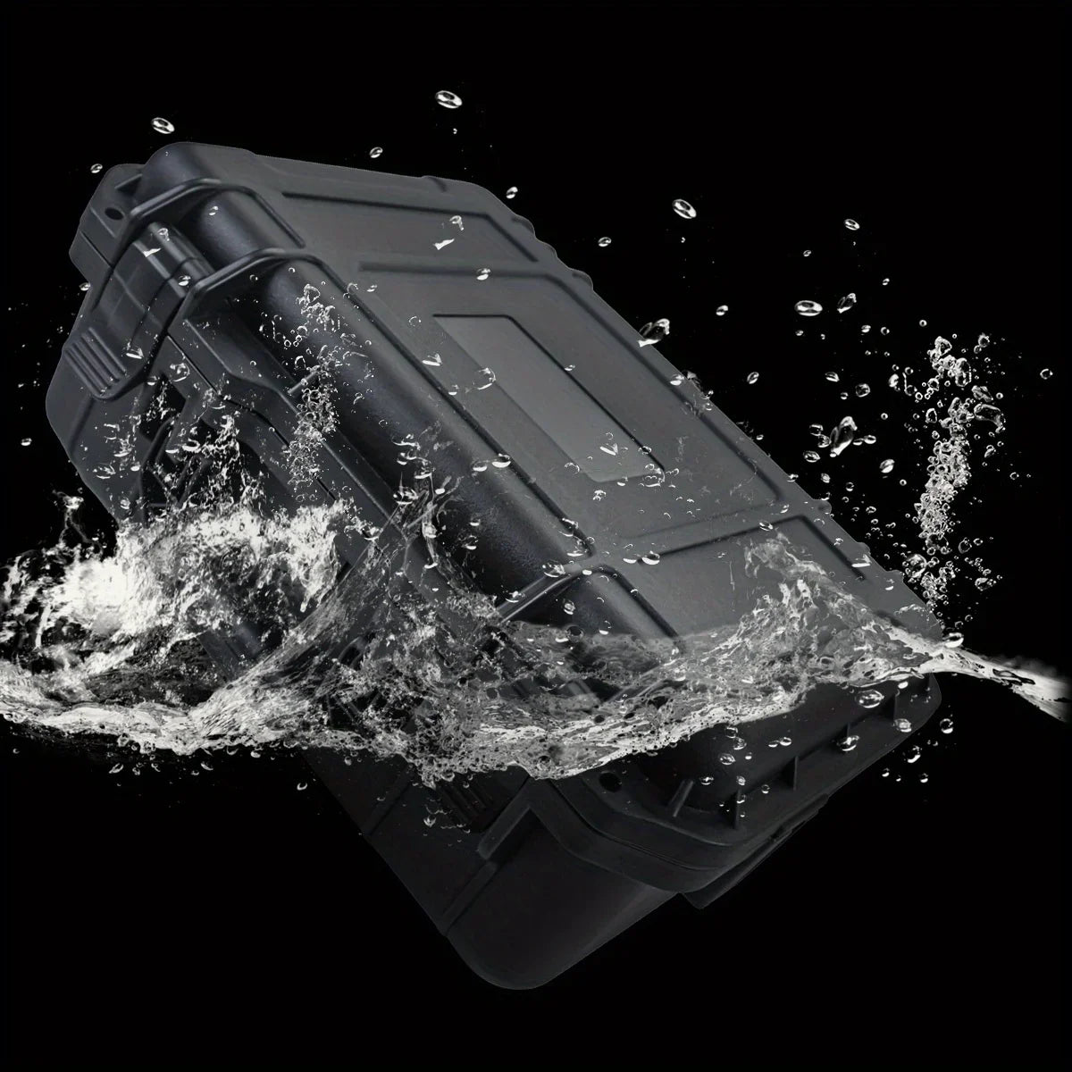 Waterproof Hard Tool Carry Case - Protective Storage Box with Pre-Cut Sponge Organizer for Equipment