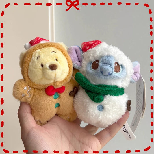 Cute Christmas Plush Keychain – Cartoon Doll Pendant for Backpack & Gifts