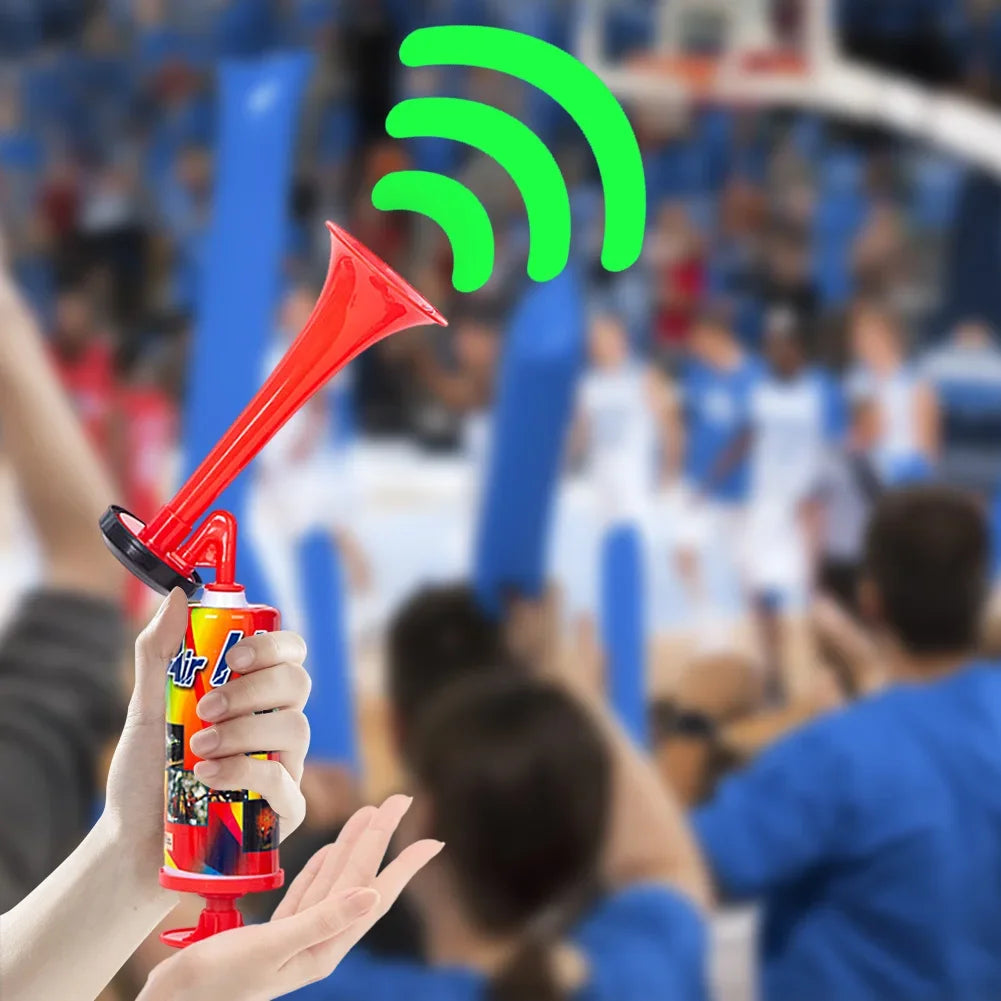 Handheld Air Horn – Loud Mini Pump Horn for Sports Events, Boating, and Birthday Parties