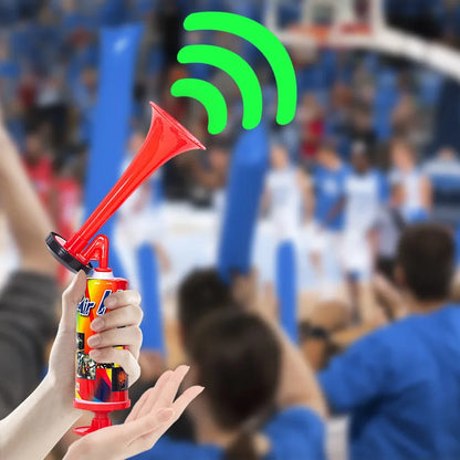 Handheld Air Horn – Loud Mini Pump Horn for Sports Events, Boating, and Birthday Parties
