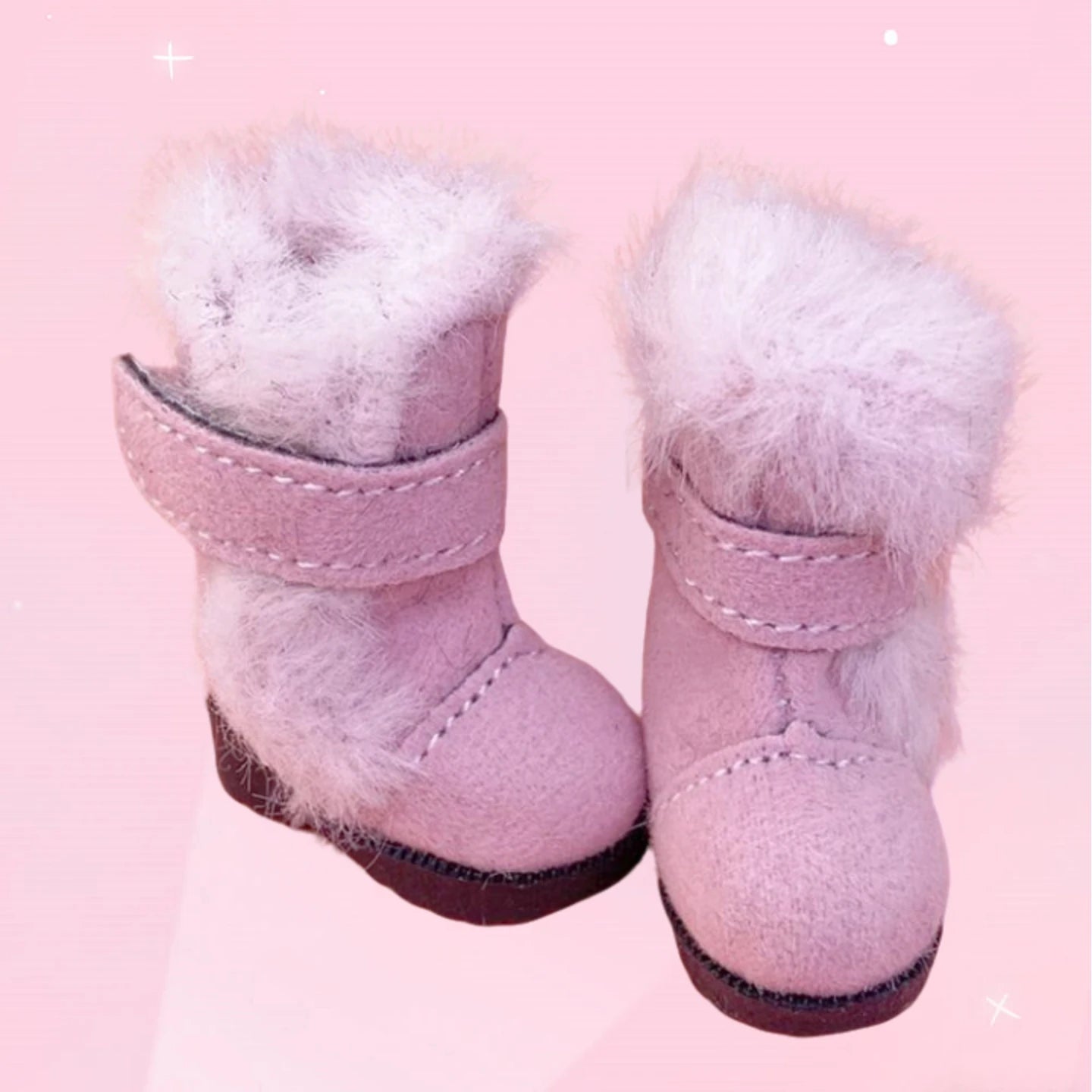 Tilda 3.2cm Doll Boots – 1/8 Mini Leather Shoes for Blythe, Azone & BJD Dolls, Casual Doll Accessories