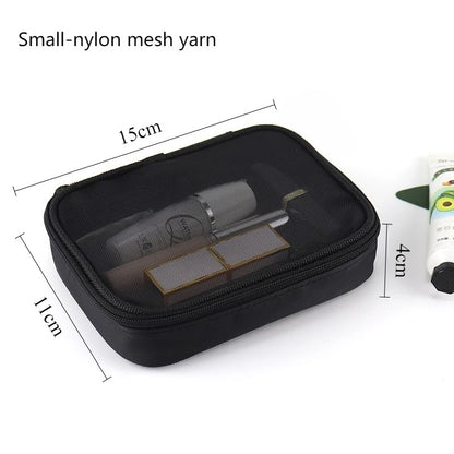 Waterproof Clear PVC Makeup Bag – Travel Cosmetic Organizer Pouch for Women & Men, Toiletry & Brush Storage Case