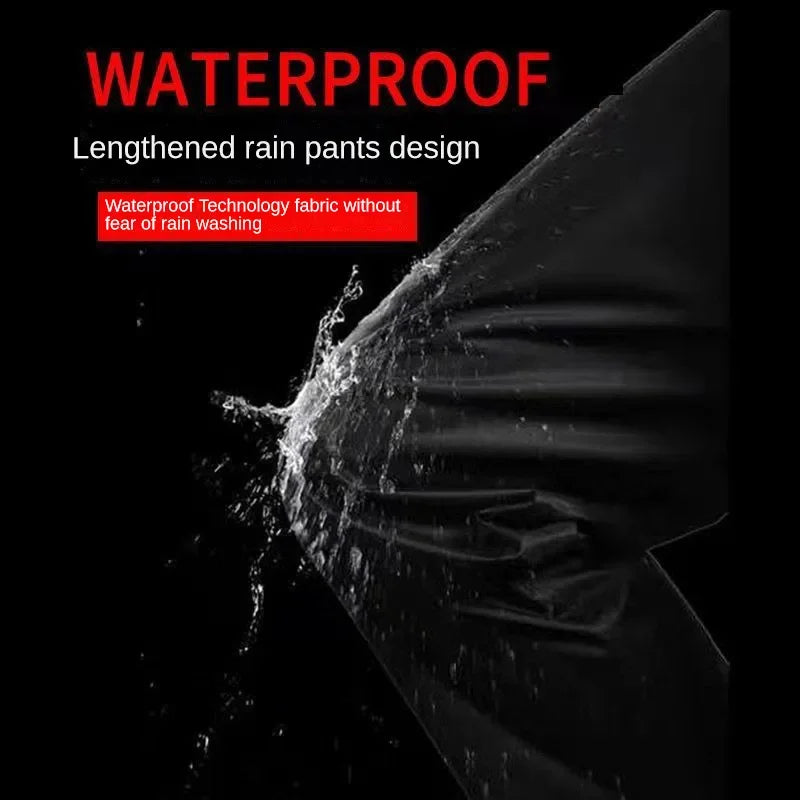Full Body Motorcycle Rain Suit - Waterproof Reflective Raincoat and Pants Set for Electric Bicycle Riding Protection