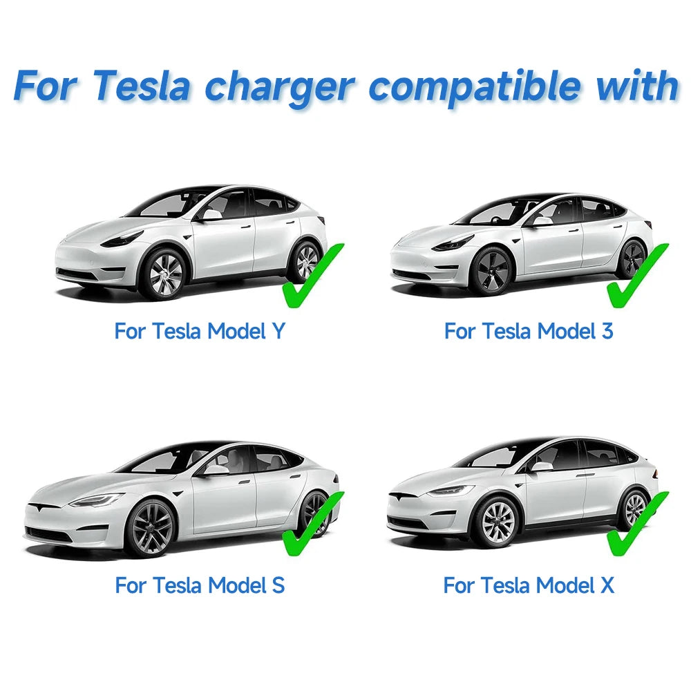 AFEEV 3.5KW/7KW Portable EV Charger for Tesla Model 3/X/Y/S Highland 2024 – Fast Charging Cable with CEE Plug & Wallbox