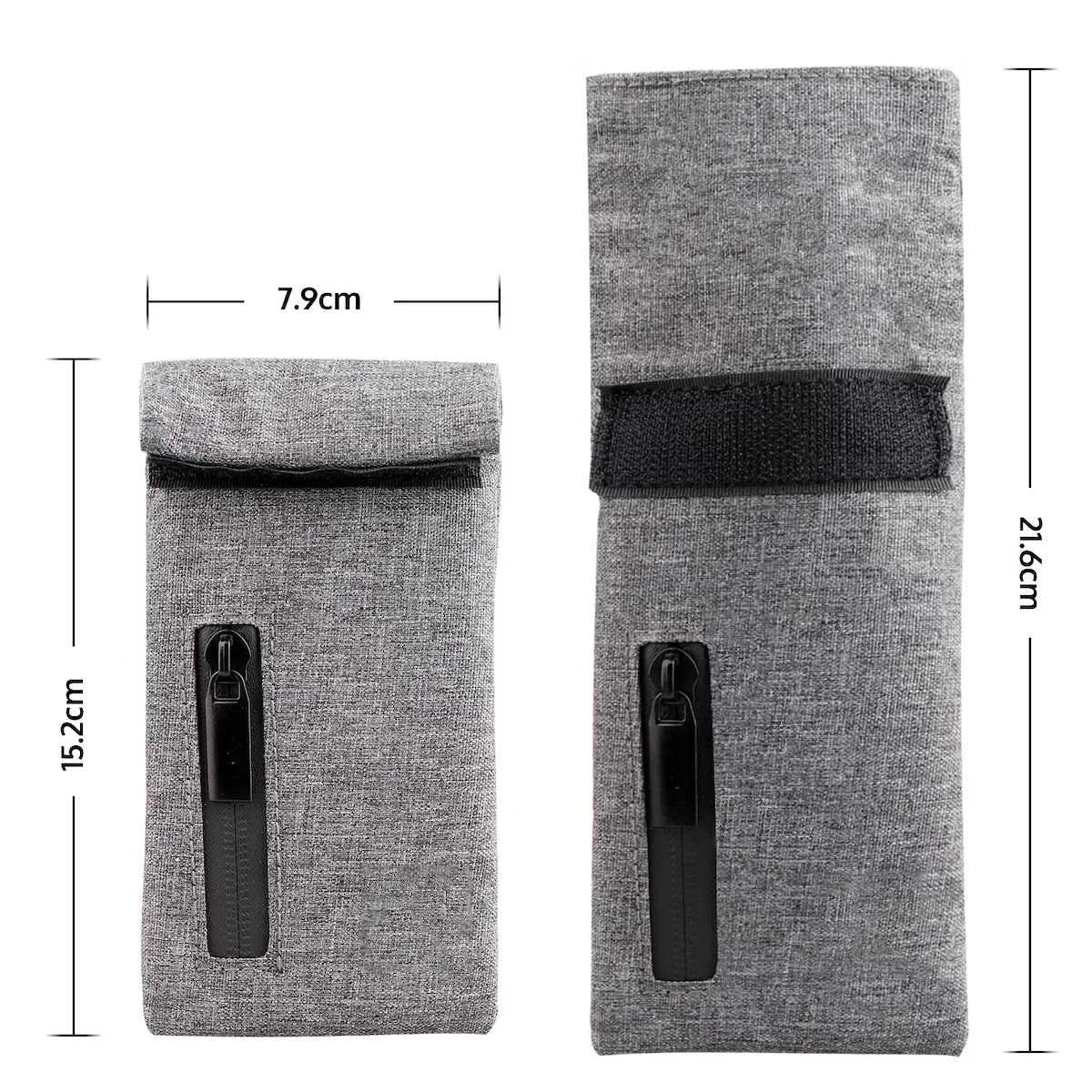 Pocket Size Smell Proof Tobacco Pouch – Carbon Lined Zipper Smoker Stash Bag for Secure Storage Accessories